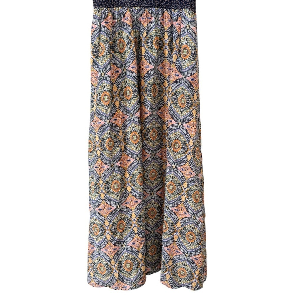 NWT Current Air Quilted Top Maxi Dress in Navy Multi Size Medium - Picture 7 of 14